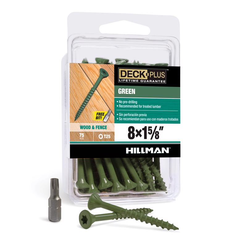 TV Non-Branded Items (Home Improvement) 42585 HILLMAN FASTENERS Dec Keg Screw (20 Pack), 8 x 1-5/8''