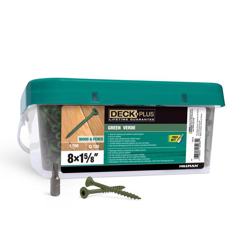 Deck Plus Green Deck Screws (#8 x 1-5/8'')