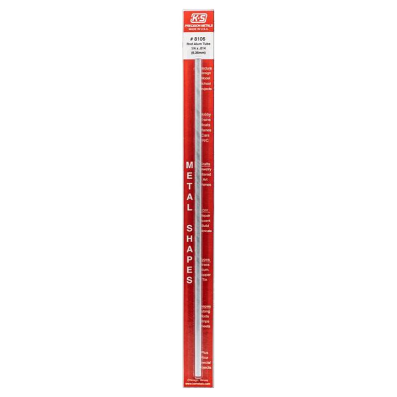 K & S PRECISION METALS 8106 1/4x12 ALU Tube