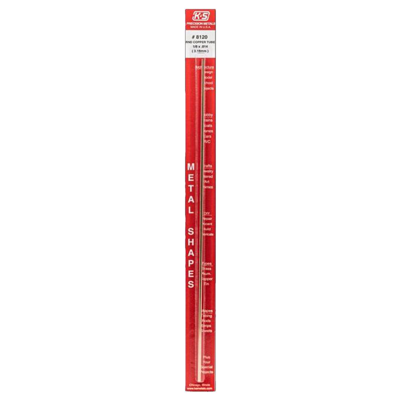 K & S PRECISION METALS 8120 1/8x12 COP Tube