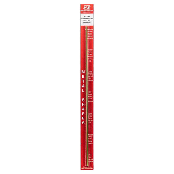 K & S Precision Metals 8128 5/32x12 RND BRS Tube