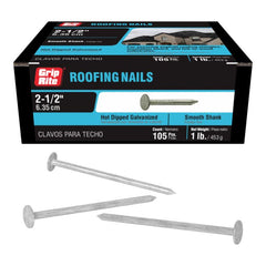 Grip-Rite 212HGRFG1 roofing nails Gray
