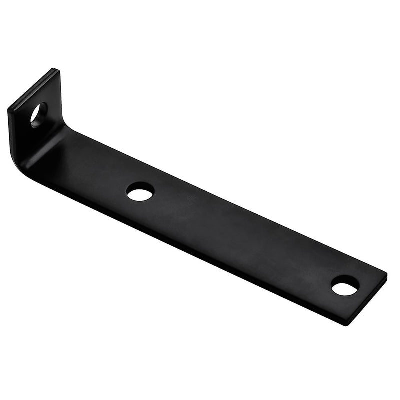 Hampton Products International 5024762 7.5 x 1.5 in. Steel Offset Leg Corner Brace44; Black - Pack of 1010