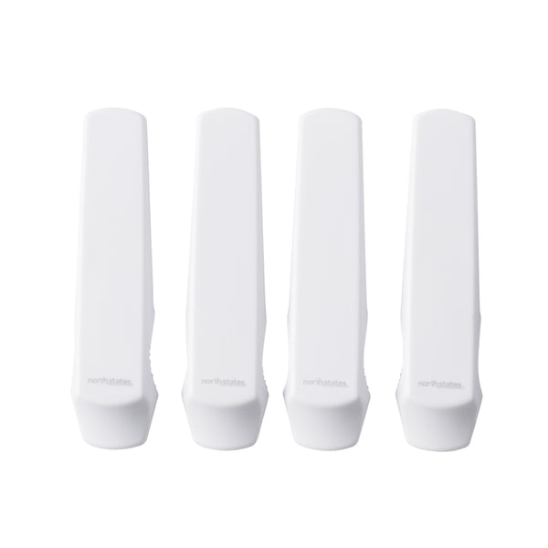 Toddleroo by North States - Window & Door Wedge Locks for Baby Proofing: Child Proof Window Locks - 4 Pack - White 6156