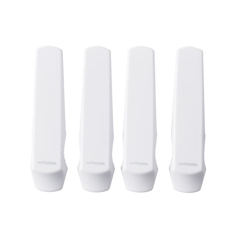Toddleroo by North States - Window & Door Wedge Locks for Baby Proofing: Child Proof Window Locks - 4 Pack - White