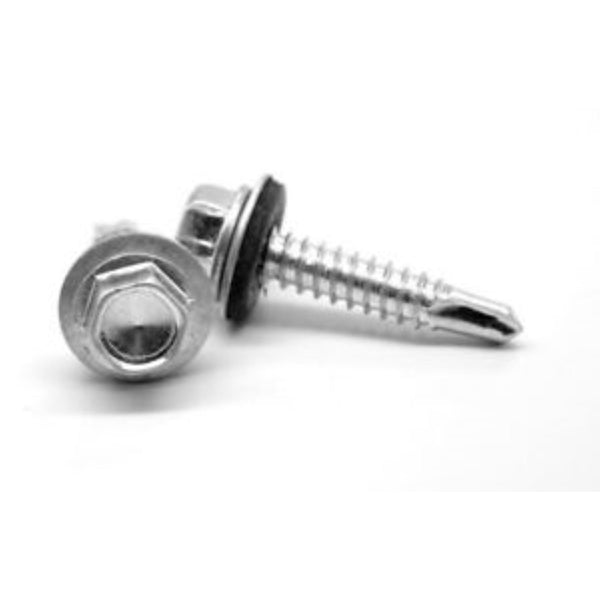 Grip Rite 5026731 No.12 Sizes x 1.25 in. 1 lbs Pro-Twist Hex Hex Head Screws with Washers Silver NHDW121141