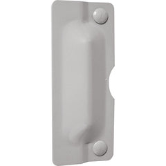 Prime-Line U 9500 Latch Guard Plate Cover - Protect Against Forced Entry, Easy to Install on Out-Swinging Doors - Gray (Single Pack), 3 in. x 7 in.