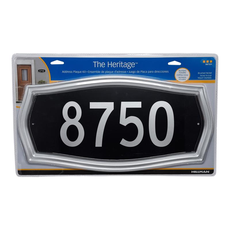 Hillman Distinctions Die-Cast Zinc Heritage Address Plate - Case of: 3;3