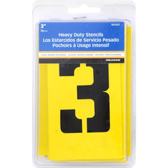 Hillman 847027 3-Inch Numbers, Letters, and Punctuation Combo Stencil Set