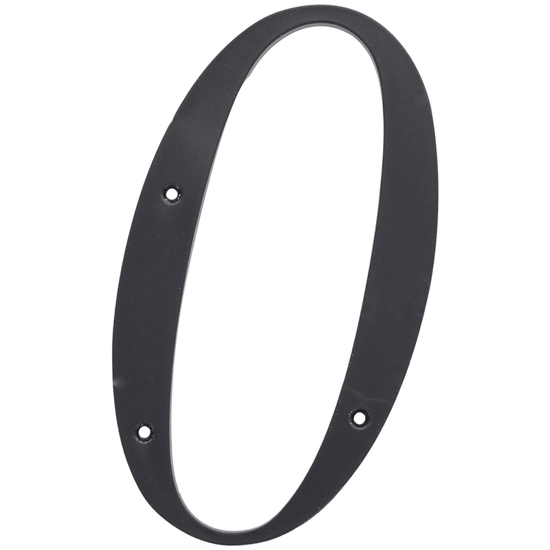 Hillman 6 in. Reflective Black Plastic Nail-On Number 0 1 pc. - Case of: 3;3