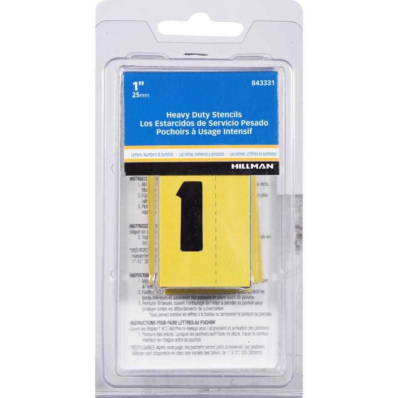 Hillman 1 in. Card Stock Heavy Duty Stencil Set 47 pk - Case of: 5;5