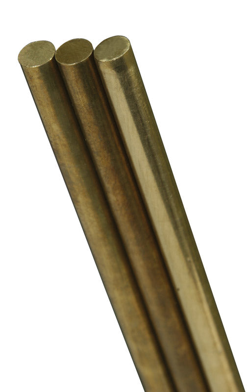 K&S Solid Rod 3/32" D X 36" L Brass