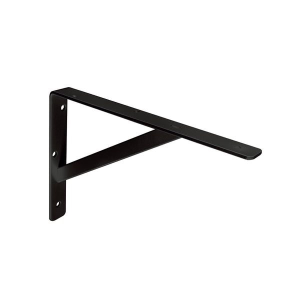 Knape & Vogt Black HD Steel Shelf Bracket, 12" High 208 Blk 300