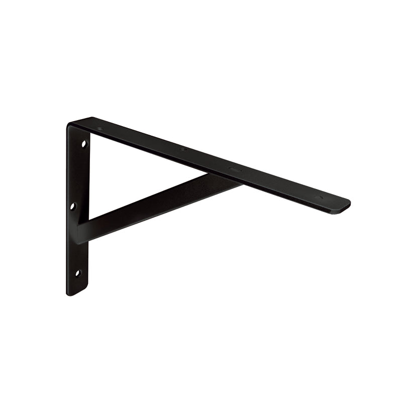 Black HD Steel Shelf Bracket, 12" High