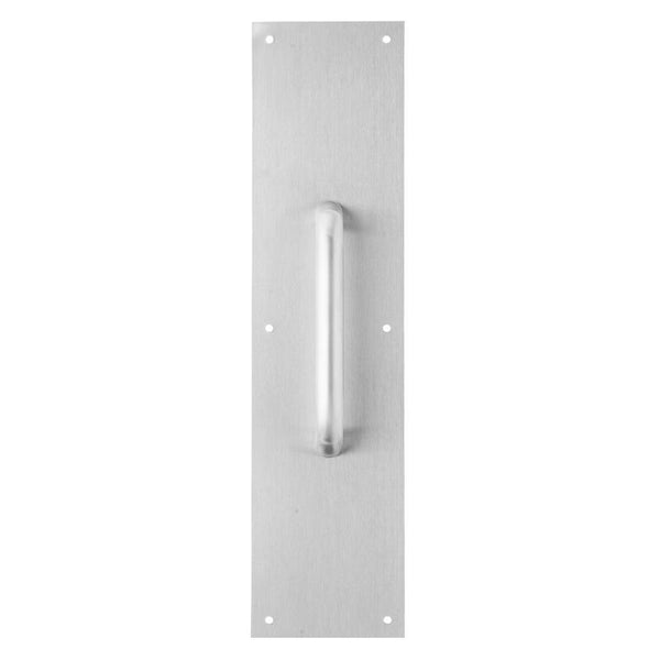 BRINKS Commercial - Commercial 16" Pull Door Plate, Stainless Steel Finish - Rust and Corrosion Resistant Door Plate BC41004