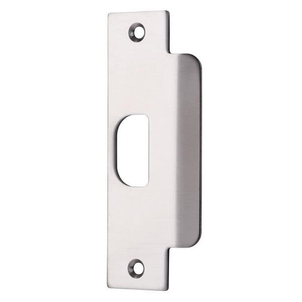 BRINKS Commercial - Replacement Door ASA Strike Plate, Satin Chrome Finish - Reinforce Security on Your Doors BC41012