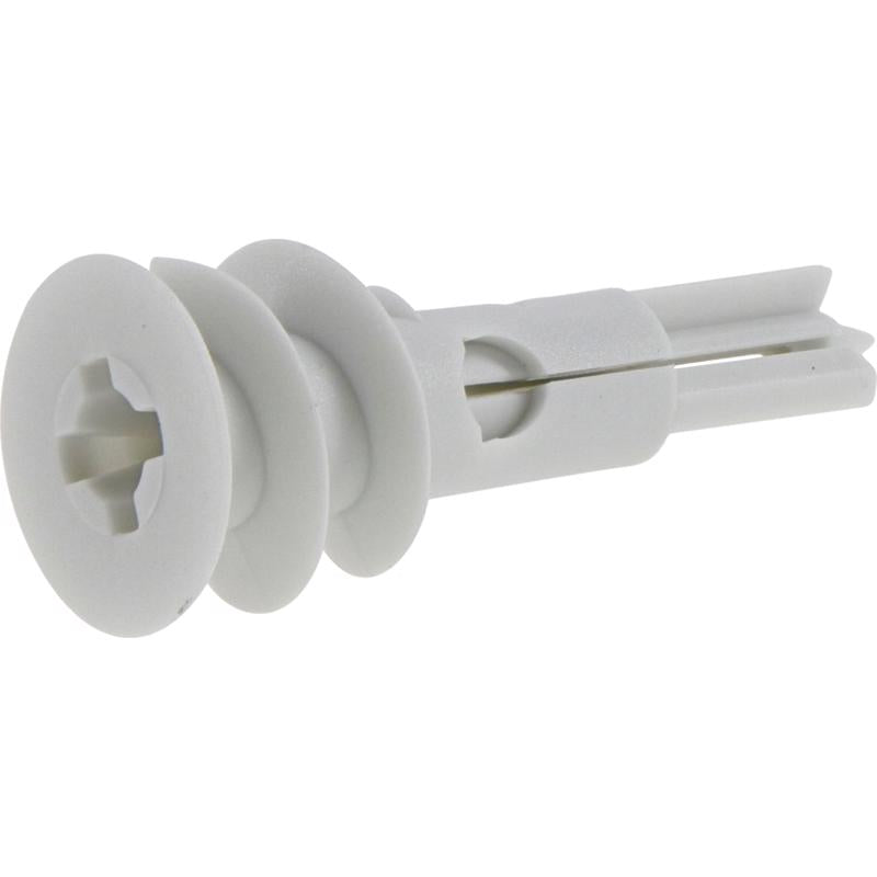Hillman 1.5 in. L Nylon Ribbed Head Drywall Anchors 100 pk