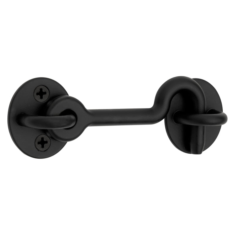 National Hardware N700-153 Sliding Door Privacy Hook, Mounting Hardware Included, 4-Inches, Matte Black