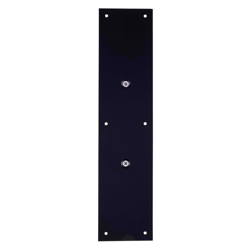 BRINKS Commercial - Commercial 15'' Pull Door Plate, Matte Black Finish - Rust and Corrosion Resistant Door Plate