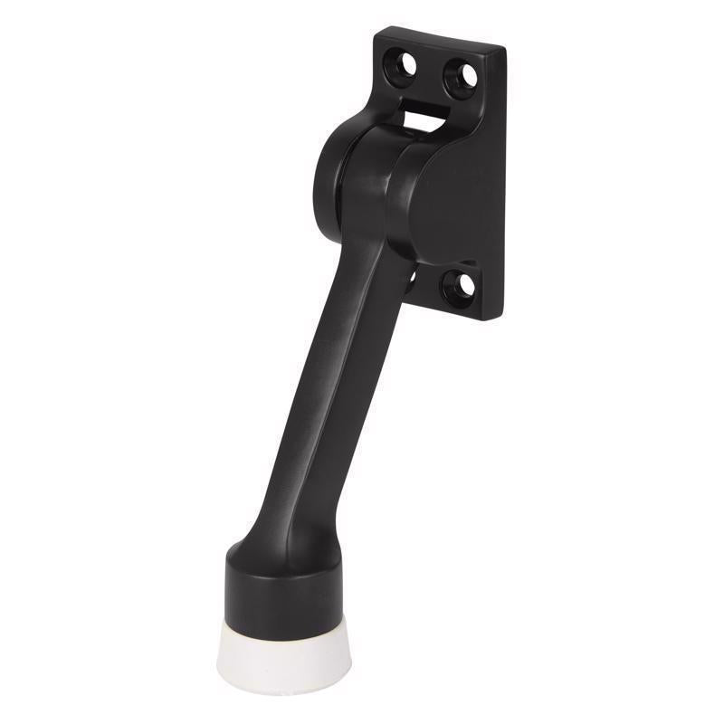 BRINKS Commercial - 4'' Kick-Down Door Stop, Matte Black Finish - Non-Obtrusive Option to Protect Your Door and Walls