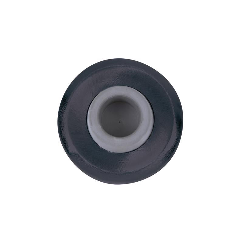 Tell DT101947 Protective Conave Wall Bumper, Matte Black - Quantity 1