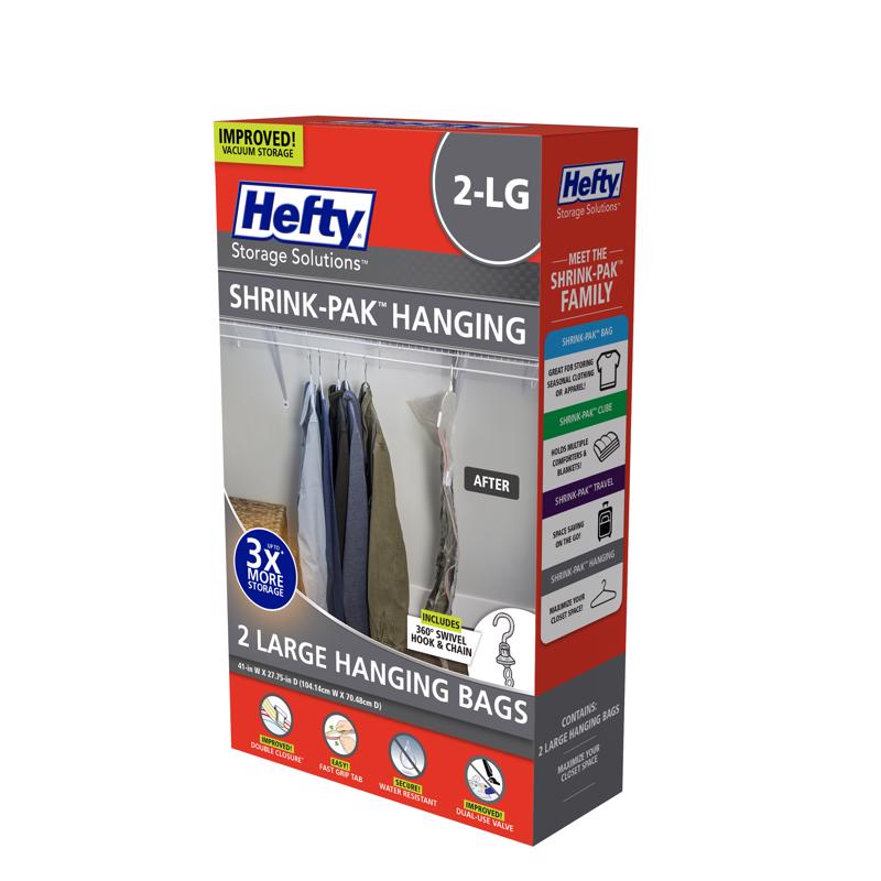 Hefty Shrink Pak - 2 Large Hanging Bags
