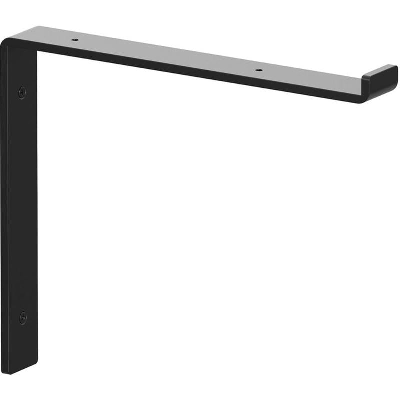 Shelf-Made Silverton Steel 10 in. D x 1.50 in. W x 8.313 in. H Black, 75lbs, Decorative Shelf Bracket, Sold as Single Bracket, Mounting Hardware Not Included