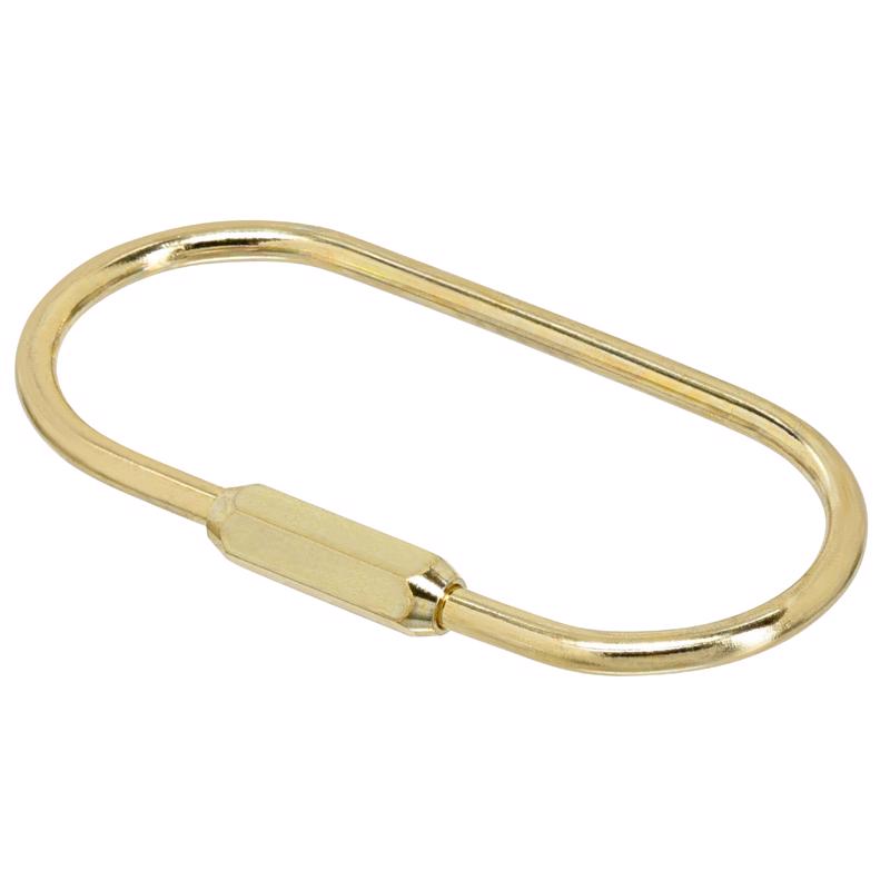 Hillman Group RSC 5040529 Sanitas Key Ring Brass Gold