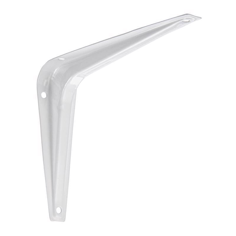 Hampton 5042587 6 in. & 100 lbs 18 Gauge White Steel Shelf Bracket - Pack of 10