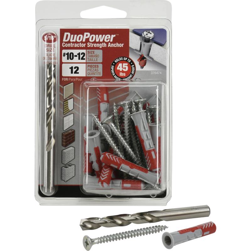 DuoPower Contractor-Strength Anchors, XL-Pak (#10)