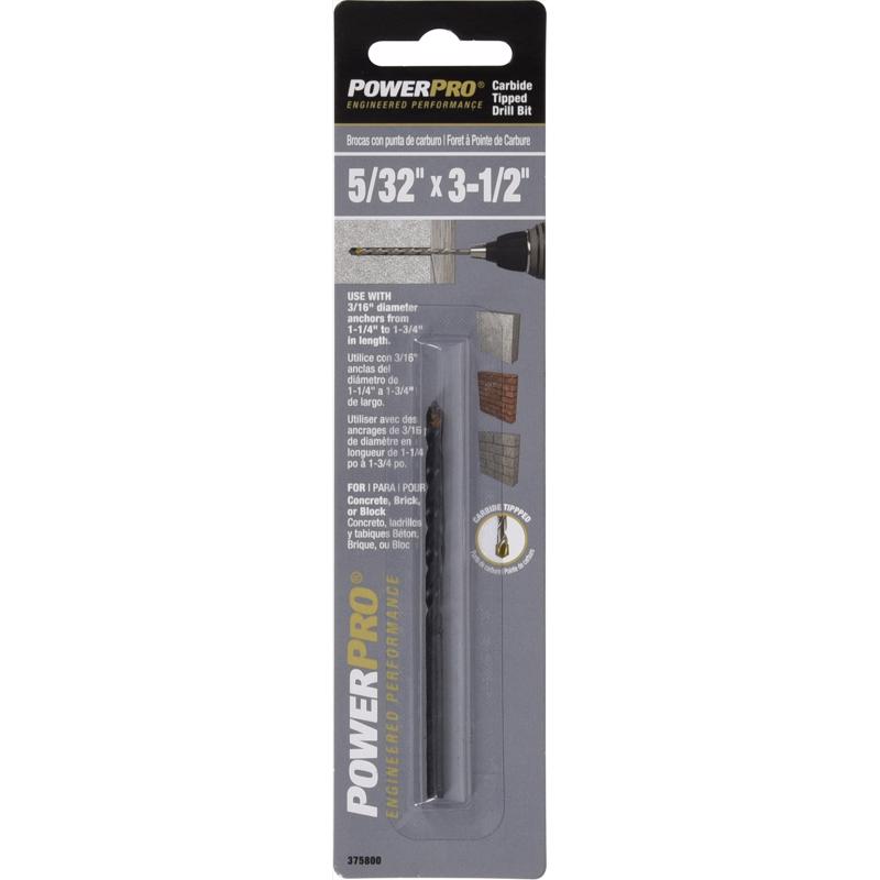 Hillman Tapper Concrete Drill Bit 5/32 " X 3-1/2 "