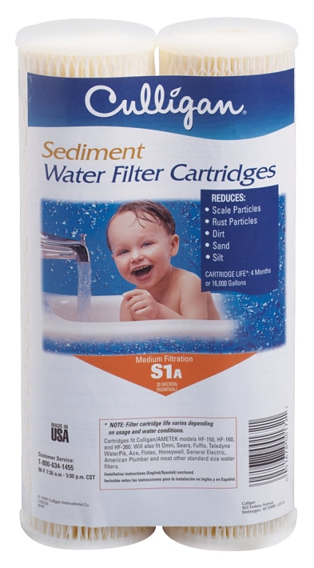 Culligan S1A Whole House Standard Water Filter, 16,000 Gallons, 2 Count (Pack of 1)