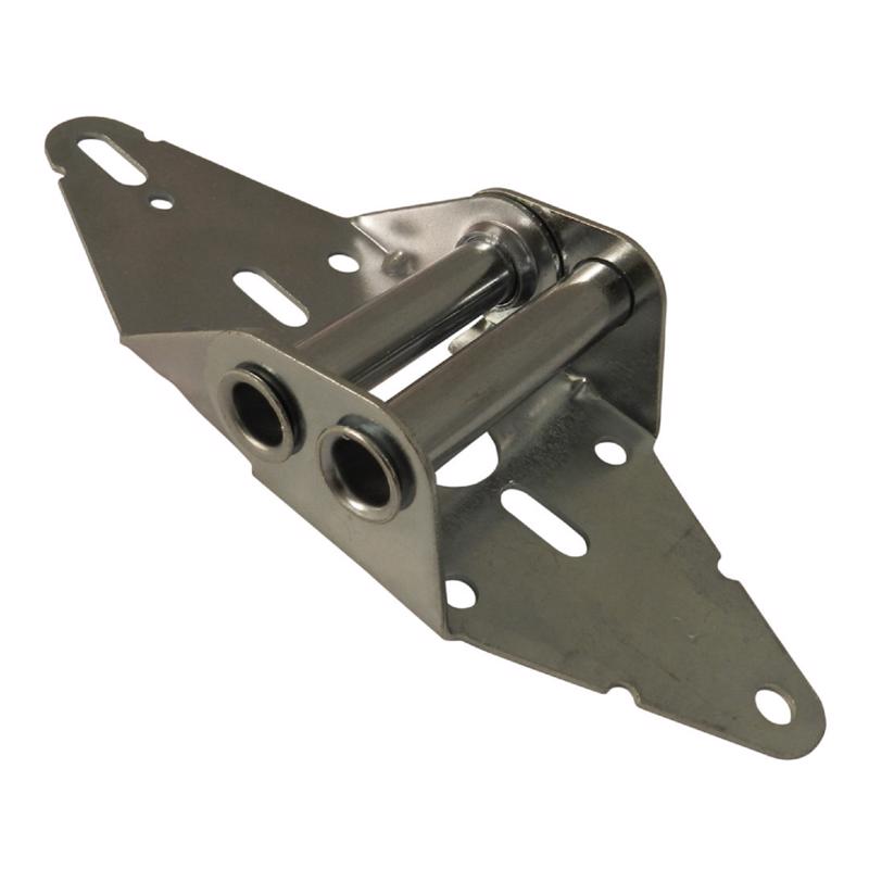 Indus Hardware #1, 2, 3, 4, 5 Heavy Duty 14 Gauge Steel Garage Door Hinge with Galvanized Finish Residential Light Commercial Garage Door Replacement: 2, 4, 8,10, 12 & 50 pcs (2, 3), Silver
