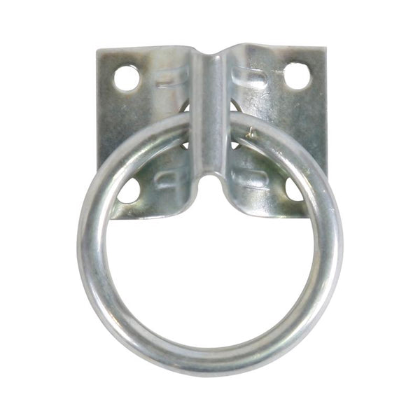 Koch Industries 5058373 2 in. Large Zinc Plated Steel Hitching Ring Silver 2760003