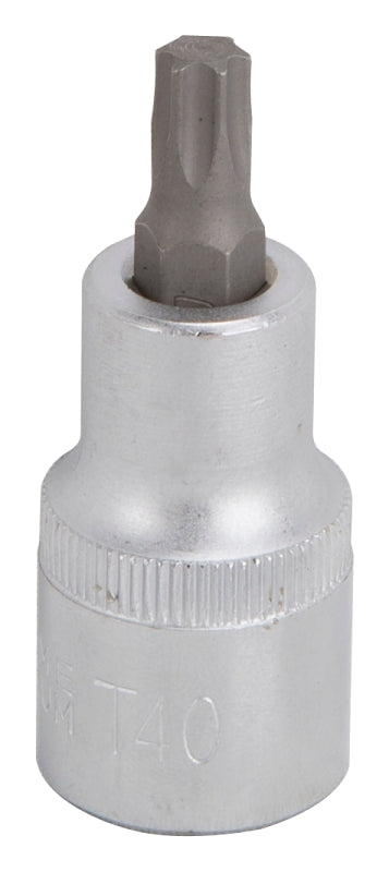 Mintcraft Vulcan 3505012214 Fractional Star Bit Socket, T40 Tip, Chrome