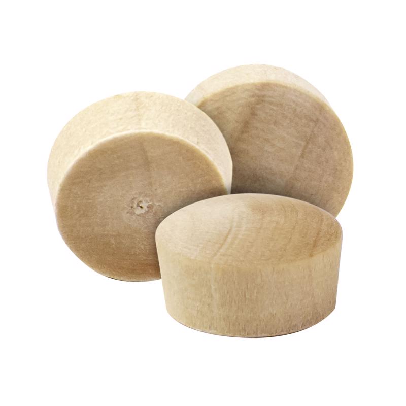Richelieu 5059217 0.37 x 0.38 in. Round Birch Head Plug Natural - 25 per Pack - Pack of 5