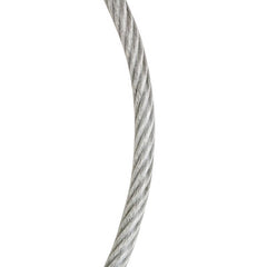 Koch A41104 7 x 7 Pre-cut Vinyl Coated Galvanized Wire Rope Cable 3/32-3/16-Inches by 50-Feet, Coil, Clear