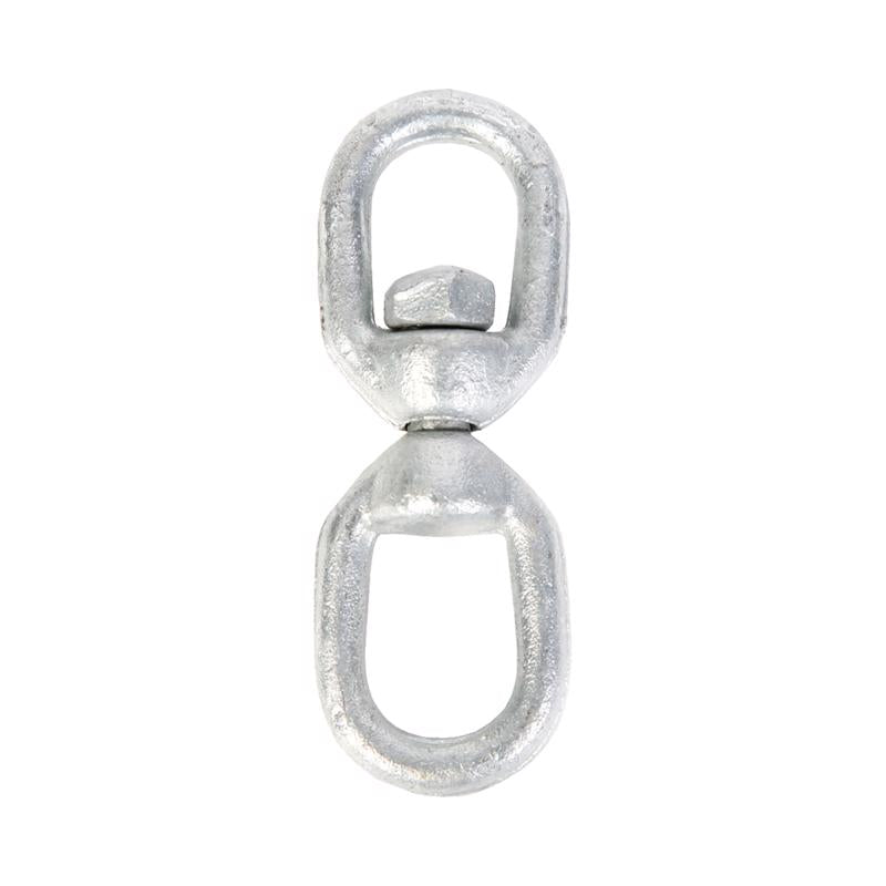 Swivel Eye,3/8"Frg Galv Dbl