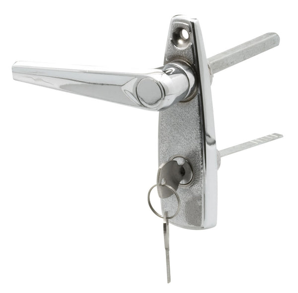 Prime-Line GD52147 Gd 52147 Door L Handle Lock, Die Cast Zinc, Chrome Plated, 5/16&quot