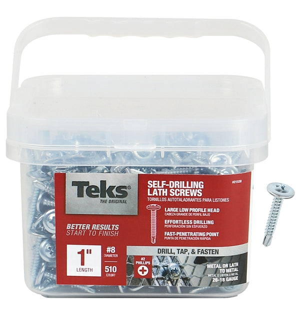 ITW Brands 510PK #8-18x1 LathScrew Steel Zinc 21530