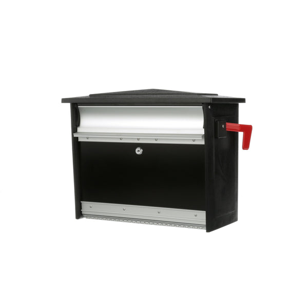 Gibraltar Mailboxes Mailsafe Medium Capacity Aluminum Black, Wall-Mount Mailbox, MSK00000 MSK00BAM