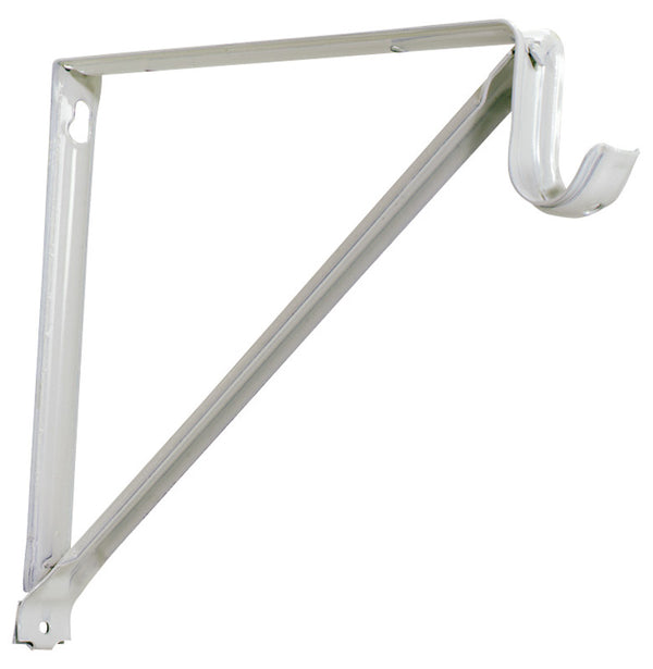 Knape & Vogt Closet Pro RP-0044-B Light Duty 11 in. Shelf And Rod Bracket, White RP-0044-BWT