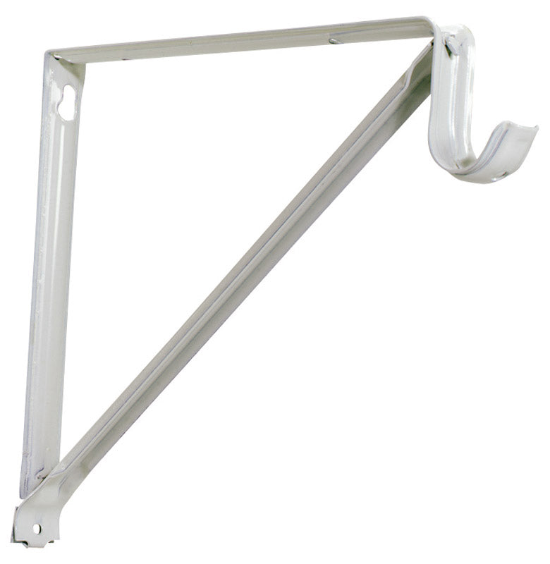 Closet Pro RP-0044-B Light Duty 11 in. Shelf And Rod Bracket, White