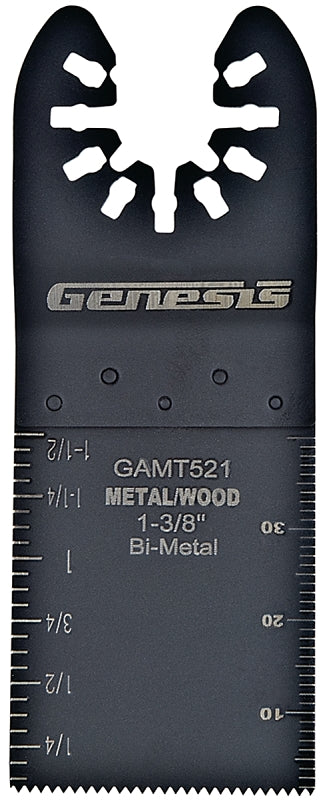Genesis GAMT521 Universal Quick-Fit 1 3/8" Bi-Metal Flush Oscillating Multi-Tool Quick-Release Cut Blade