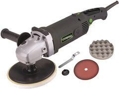 Genesis GSP1711 11 Amp, 7-Inch Variable Speed Sander/Polisher 7-inch Foam Polishing Pad, Hook and Loop Backer Pad, One 7-inch Sanding Disc, a Rubber Backing Pad and a dual-position Assist Handle for RV, Boat, Auto, Marine Use
