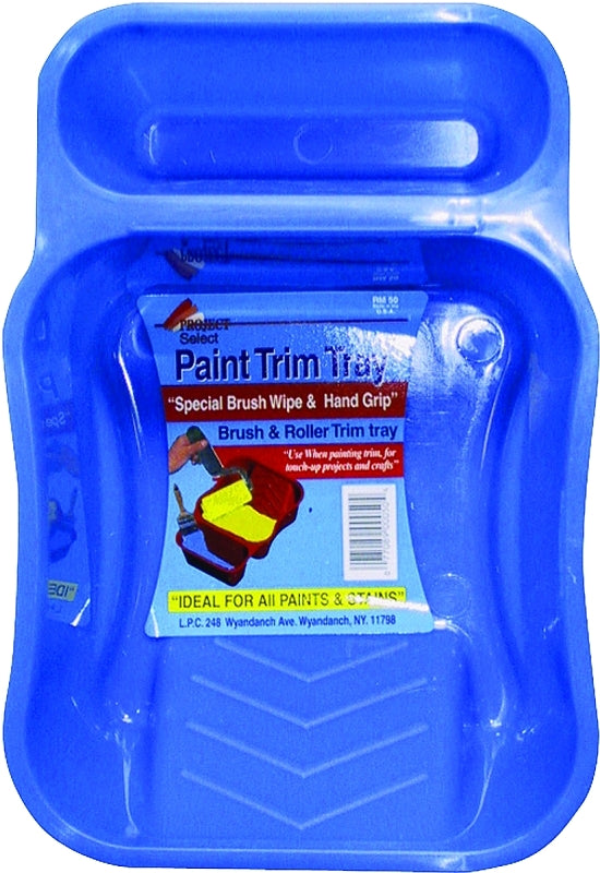 Linzer RM 50 Rm50 Dual Cavity Mini Paint Roller Tray, 1/2 Pt Capacity, 3 in, Plastic, 7-1/4&quot x 5&quot x 2-1/2&quot