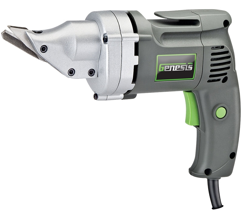 Genesis Electric Metal Cutting Shear 4 Amp 14-Gauge Swivel-Head Variable-Speed (GES40)
