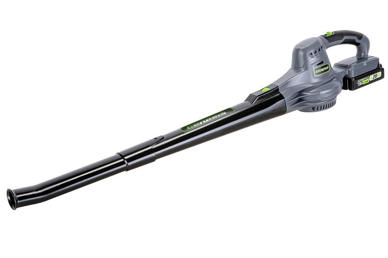Genesis G20Max 20V Cordless Blower/Sweeper | 2-Speed 70/130 MPH Airflow | 95 CFM | Two-Piece Directional Nozzle | 2.0Ah Lithium-Ion Battery | Quick Charger