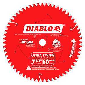 Diablo 7-1/4'' 60T Diablo Finish Work Circular Saw Blade