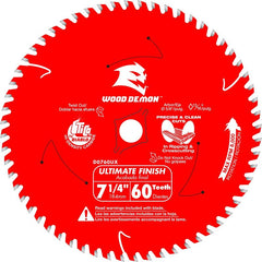Diablo Wood Demon Carbide Circular Saw Blade - 7-1/4" Diameter D0760UXA